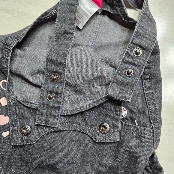 Disney Junior Minnie Mouse Overall‎ Dress Baby Girls 12M Valentine´s Day Hearts - Picture 5 of 7
